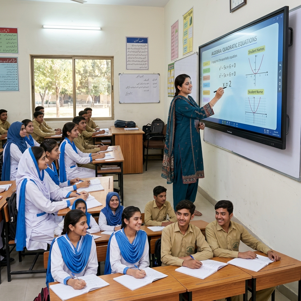 TESOL Smart Board 75 Inch in Pakistani School